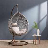 China Factory direct sales Hot selling in Europe  single big High quality rattan patio swings