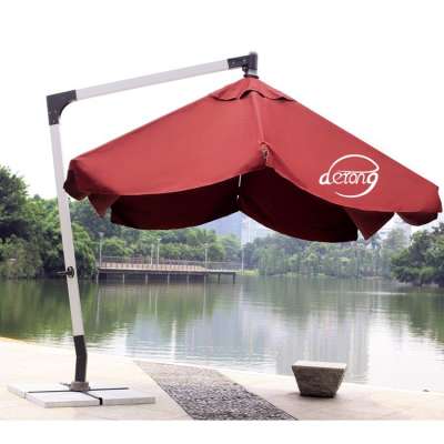 Digit seven shape outdoor umbrella with high quality waterproof polyester