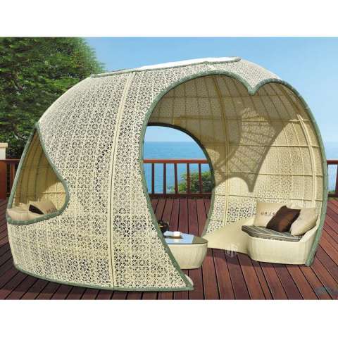 outdoor screen garden sun gazebo with sofa set