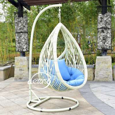 Single rattan hanging swing cahir for adults in bedroom/living room