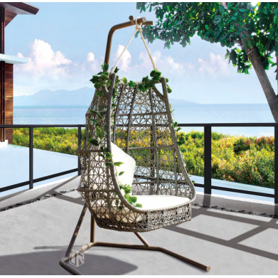 Pastoral style outdoor hanging chair for relax in garden/balcony